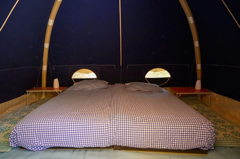 Tent paradis confortabel bed